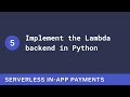 Sandbox Sessions: Implement the Lambda backend in Python