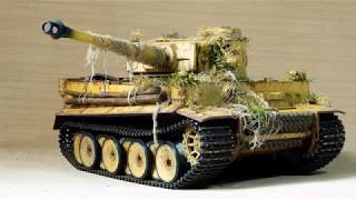 【604工业】1/16 RC Tiger Tank Model Complete Test 1/16遥控虎式坦克制作与测试