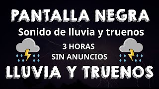 Duérmete en menos de 3 minutos con este sonido🌧Relajarse y dormir bien - estudia - PANTALLA NEGRA