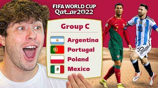 I Put Ronaldo and Messi in the Same World Cup Group! 🇦🇷 🇵🇹