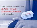 Java 14 New Feature  - JEP 361: Switch Expressions (Standard)