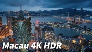 Macau Walk - 4K HDR - 30 minutes |  夜晚漫步澳门曾经人潮拥挤的地方，现在路人稀少，带大家逛逛大三巴牌坊，水坑尾街、塔石广场、民国大马路