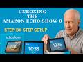 Unboxing and Initial Setup of an Amazon Echo Show 8 (Oct 2025)