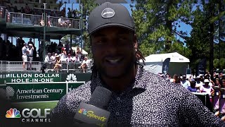 Davante Adams learns golf composure from Jerry Rice at American Century Championship | Golf Channel