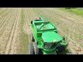 john deere s550 combine harvesting triticale