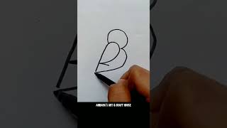 🔴 Draw Bird Using Numbers 1 to 7 | Easy Drawing | Figure Drawing #shorts #ytshorts #drawing