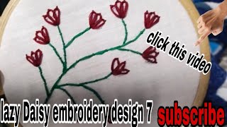 Lazy Daisy embroidery 7 #handbroidery #like #embroidery #embroiderylover #beautifulhandembroidery