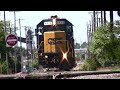 hd rare conrail gp40 2 crosses winchester and western diamond