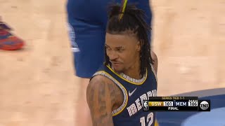JA ISN'T HUMAN! Golden State Warriors vs Memphis Grizzlies Game 2 Final Minutes! 2021-22 Playoffs
