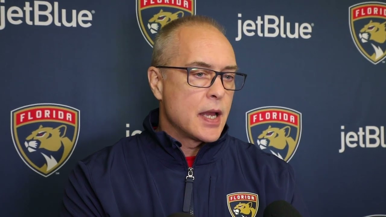 Paul Maurice, Panthers Pregame: Florida At Chicago Blackhawks - YouTube