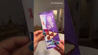 ASMR Unwrapping MILKA‘s sweet winter edition #shorts