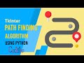 Python Project - Path finding simulation using Dijkastra's algorithm | Tkinter | python