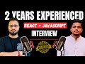 React + JavaScript Mock Interview | 2 Years MERN Developer | Real Frontend Interview