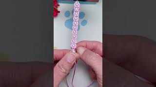 Instructions for weaving super beautiful pink bracelets #diy #crafting #bracelets