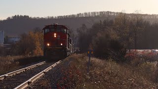 CN L551 Arriving at the Milton Glass Lead