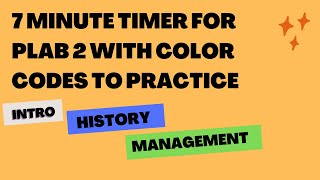 GMC 7-minute timer/Bell for Plab 2: color codes for practice #Plab2 #7minutetimer #img