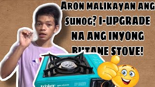 HOW TO UPGRADE PORTABLE BUTANE GAS STOVE|UNSAON PAG UPGRADE SA BUTANE STOVE|TAGALOG-BISAYA VERSION