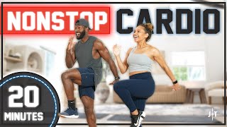 20 Minute Full Body Nonstop Cardio Workout [All Standing/ No Equipment]
