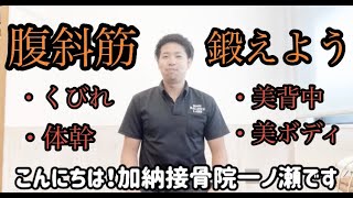 【筋トレ】目指せ！！美くびれ！腹斜筋のトレーニング方法！