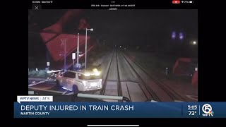 Martin County deputy 'clearly at fault' after train hits cruiser, sheriff says