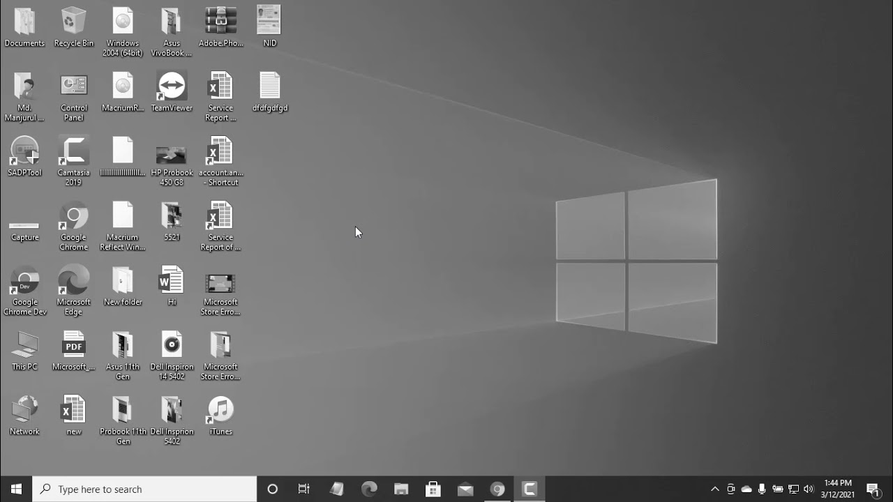 (Solved) Windows 10 Screen Goes Black And White - YouTube