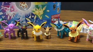 Mega Construx Pokemon EVERY EEVEE EVOLUTION set, UNBOXING with awesome STOP MOTION Speed build