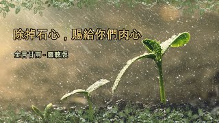 金言甘雨: 除掉石心，賜給你們肉心