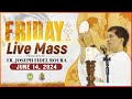 FRIDAY FILIPINO MASS TODAY LIVE || JUNE 14, 2024 || FR. JOSEPH FIDEL ROURA