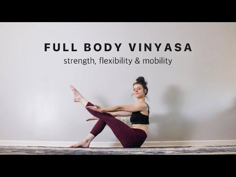 Full Body Yoga Flow - 35-Minute Strong + Stretchy Vinyasa Flow - YouTube