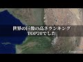 【雑学】世界の巨像高さランキングtop20［面白トリビア］