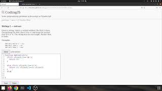 String 1 deFront Javascript solution