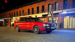 AUDI 80 B4 2.0 90KM Z WYDECHEM BASOWYM MUGEN SPORT PODCZAS JAZDY