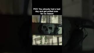 Modern Warfare 2 Meme Ghost staring in the car mirror 3