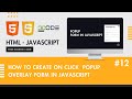 How To Create Popup Modal Box Using Javascript | Javascript Modal Popup