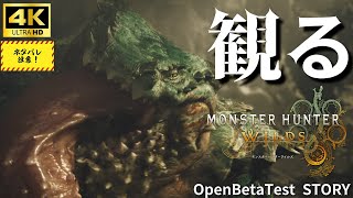 【ネタバレ注意】モンスターハンターワイルズ体験版ストーリー【観る4K！ゲーム】