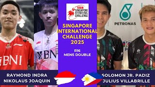 RAYMOND INDRA/NIKOLAUS JOAQUIN (INA) VS SOLOMON JR PADIZ/JULIUS VILLABRILLE (PHI) |SINGAPORE IC 2025