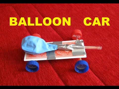 How to make a balloon powered car - SCIENCE PROJECT How to make a balloon powered car - SCIENCE PROJECT