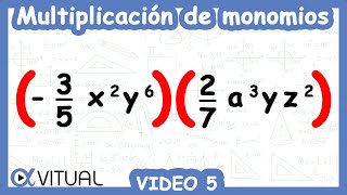 Multiplicación De Monomios Ejemplo 5