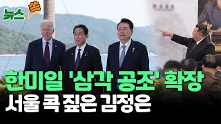 [뉴스쏙] 한미일 18일 정상회의서 '군사·사이버' 협의체 구성…한미일 정상회의 앞두고 서울·평양서 중·러 대사 회동/ 연합뉴스TV (YonhapnewsTV)