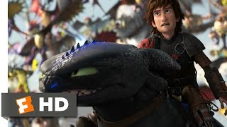 How to Train Your Dragon 2 (2014) - Toothless vs. The Bewilderbeast Scene (10/10) | Movieclips