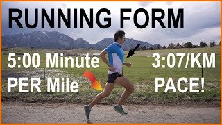 RUNNING FORM ANALYSIS DOWN TO 5-MIN MILE (3:07/KM) SPEED : Sage Canaday Technique for Distance