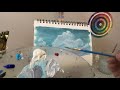 云如何画之初学者详细解说教程 how to paint clouds painting tutorial