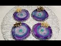 #82 - Beautiful Geode Inspired Resin Coasters - Full Tutorial