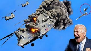 Just arrived! 2 US chinook helicopters carrying 250 elite troops were shot down by Russia