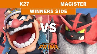 2GG: Prime Saga - 1AM | K27 (Wario) vs Magister (Incineroar) Winners Side - Smash Ultimate