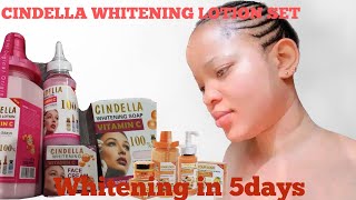 CINDELLA WHITENING LOTION SET WITH VITAMIN C  ,WHITENING IN 5 DAYS / ANTI AGING AND SPOT REMOVER