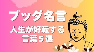 ブッダの名言ー人生が好転する言葉10選/名言・格言/1226