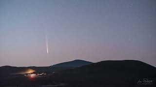 Comet Tsuchinshan-ATLAS — Reunion Island Timelapse 2024