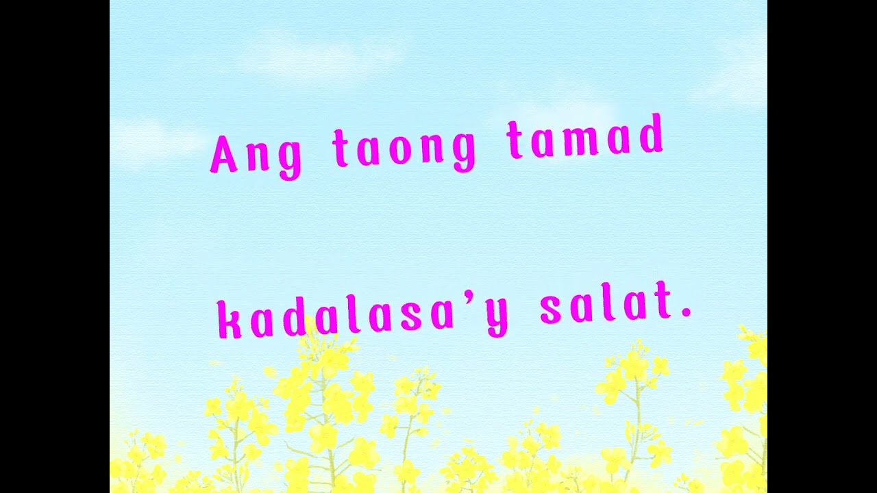 MGA PAMANANG GININTUANG SALAWIKAIN|| INHERITED GOLDEN FILIPINO PROVERBS ...