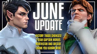JUNE Update! HUGE Victory Track change! 7-Star Captain Marvel!